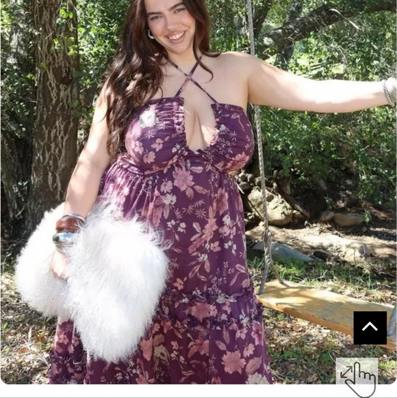 Torrid Festi Halter Bow Maxi Dress 1x - Picture 5 of 5